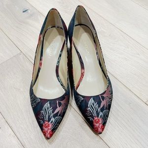 ENZO ANGIOLINI Floral Block Heels Size 7.5